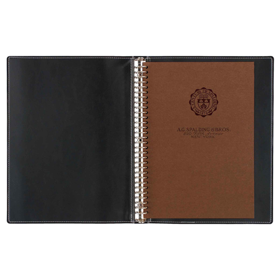 バインダー / Bros A5 20穴 ブラウン