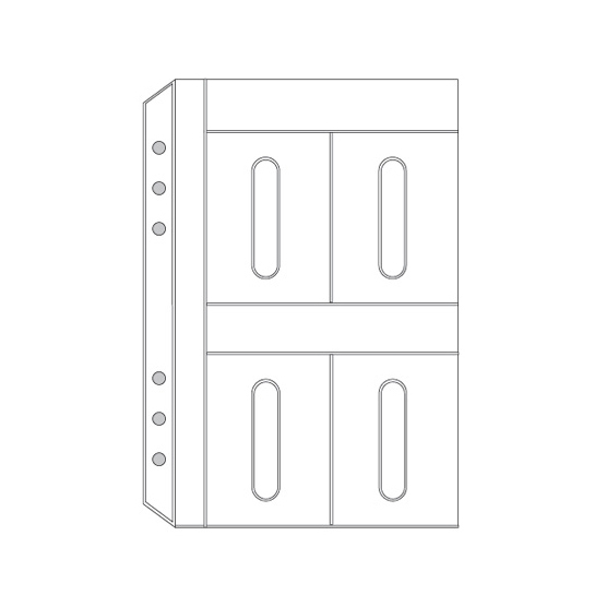 システム手帳リフィル/ダ・ヴィンチ / A5 カードホルダー8枚収納(1枚)