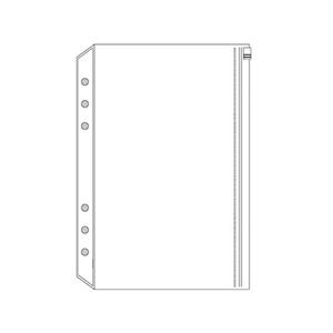 NB-R-DAR322 A5 ファスナーポケット (1枚)   