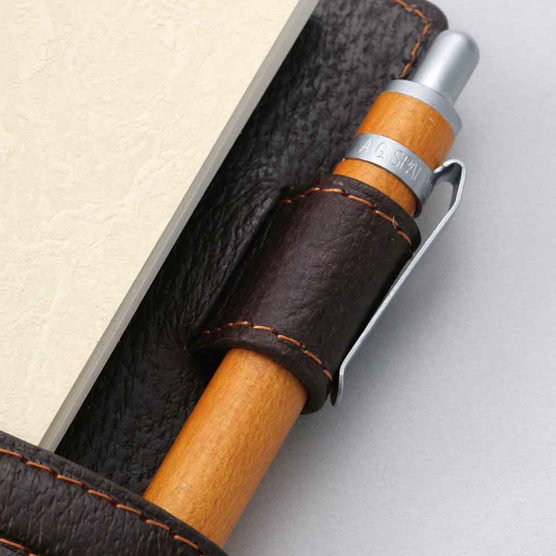 システム手帳/ダ・ヴィンチ / ピッグスキン バイブル 15mm ブラック