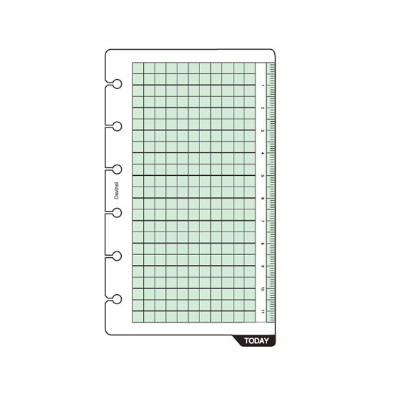 システム手帳リフィル/ダ・ヴィンチ / ポケット 下敷＆スケール(1枚)