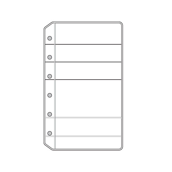 システム手帳リフィル/ダ・ヴィンチ / ポケット カードホルダー(2枚)