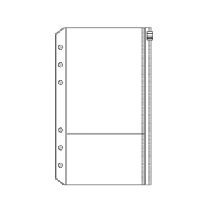 NB-R-DR313 バイブル ファスナーポケット (1枚)   