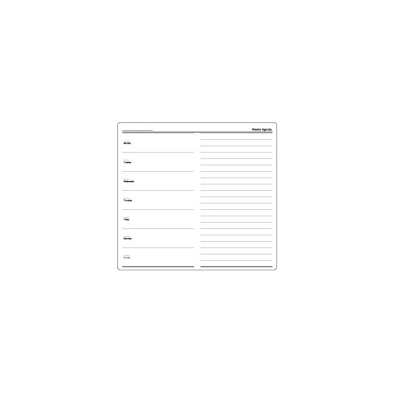 差込手帳リフィル / グロワール コンパクト フリー週間片面１週間 36ページ