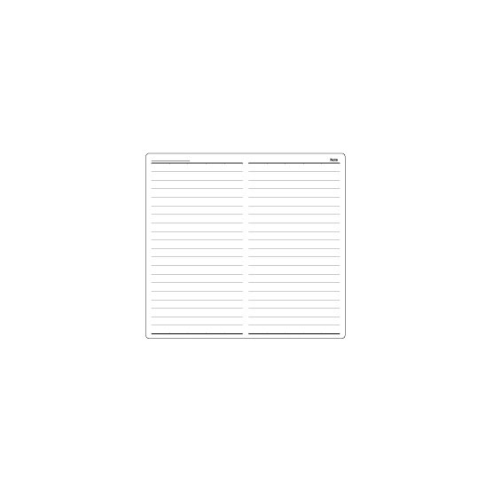 差込手帳リフィル / グロワール コンパクト 徳用横罫ノート6mm罫 72ページ