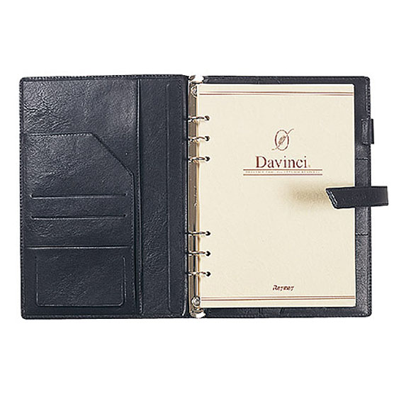 システム手帳/ダ・ヴィンチ / オイルレザー A5スリム 15mm ブラウン