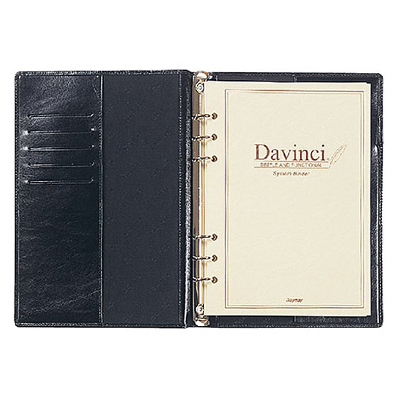 システム手帳/ダ・ヴィンチ / スーパーロイスレザー A5スリム 15mm ワイン