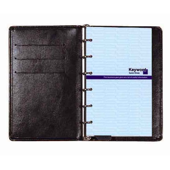システム手帳 / キーワード ポケットスリム 8mm ブラック