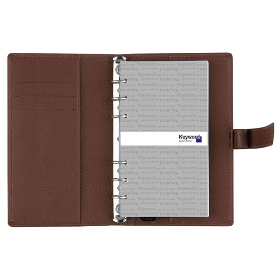 システム手帳 / キーワード バイブル 15mm ブラウン