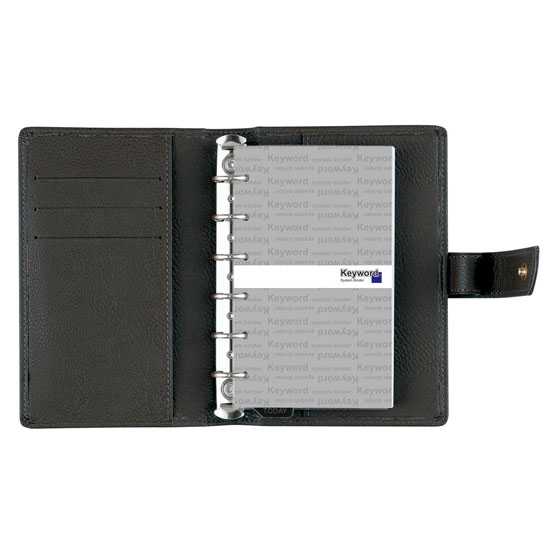 システム手帳 / キーワード ポケット 15mm ブラック